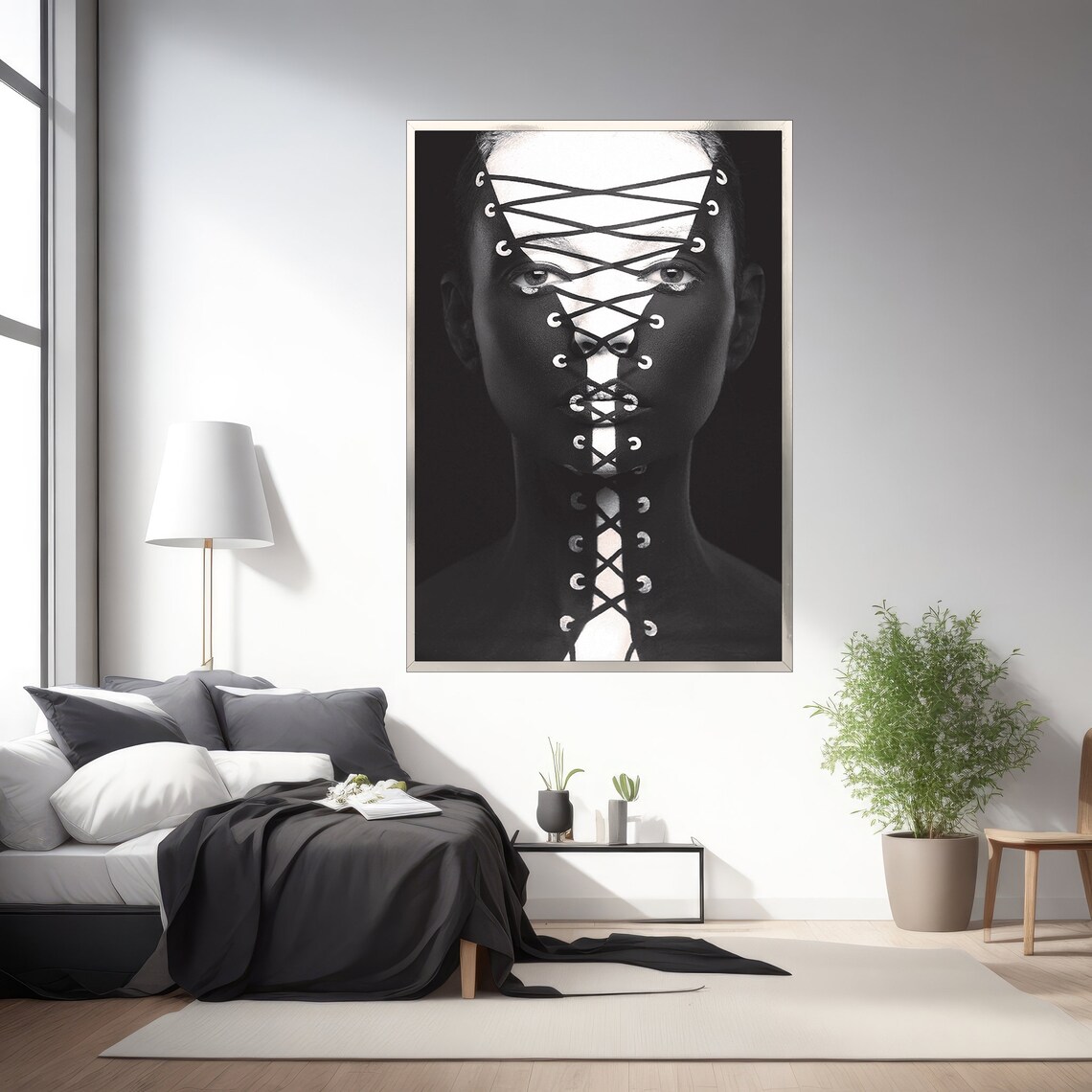 Abstract Woman Portrait, Figurative Elegance - Image 4