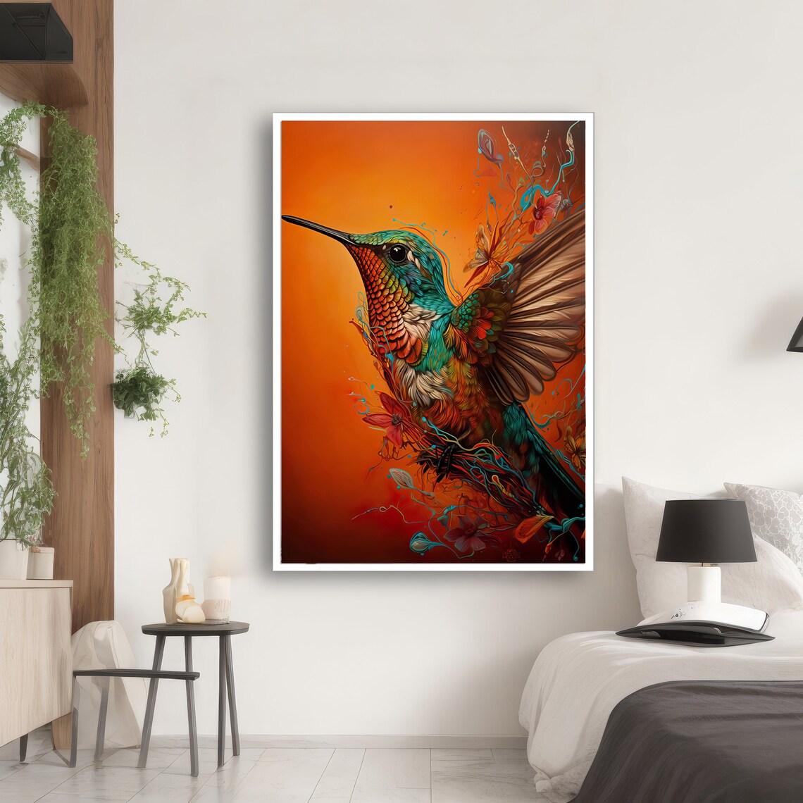Hummingbird Painting, Gift for Bird Enthusiasts - Image 2