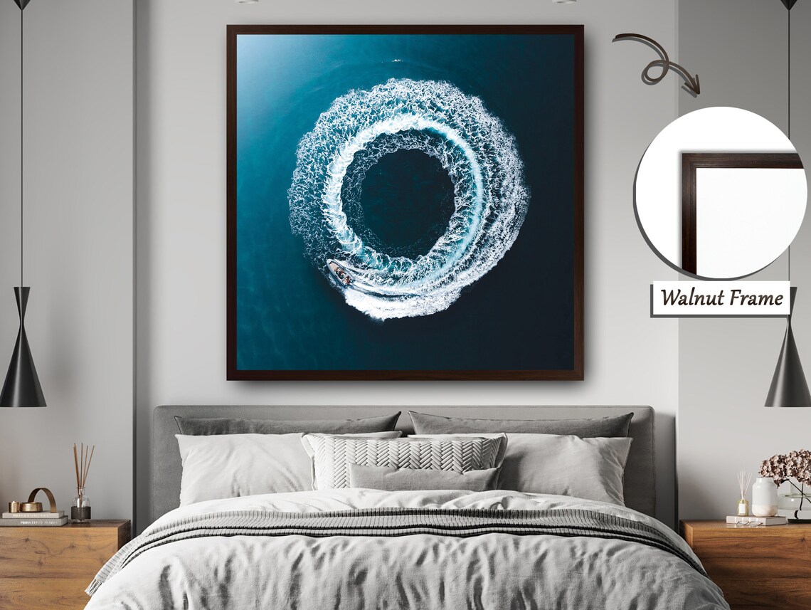Jetski Creating Circles On The Sea, Adventure Art - Image 4