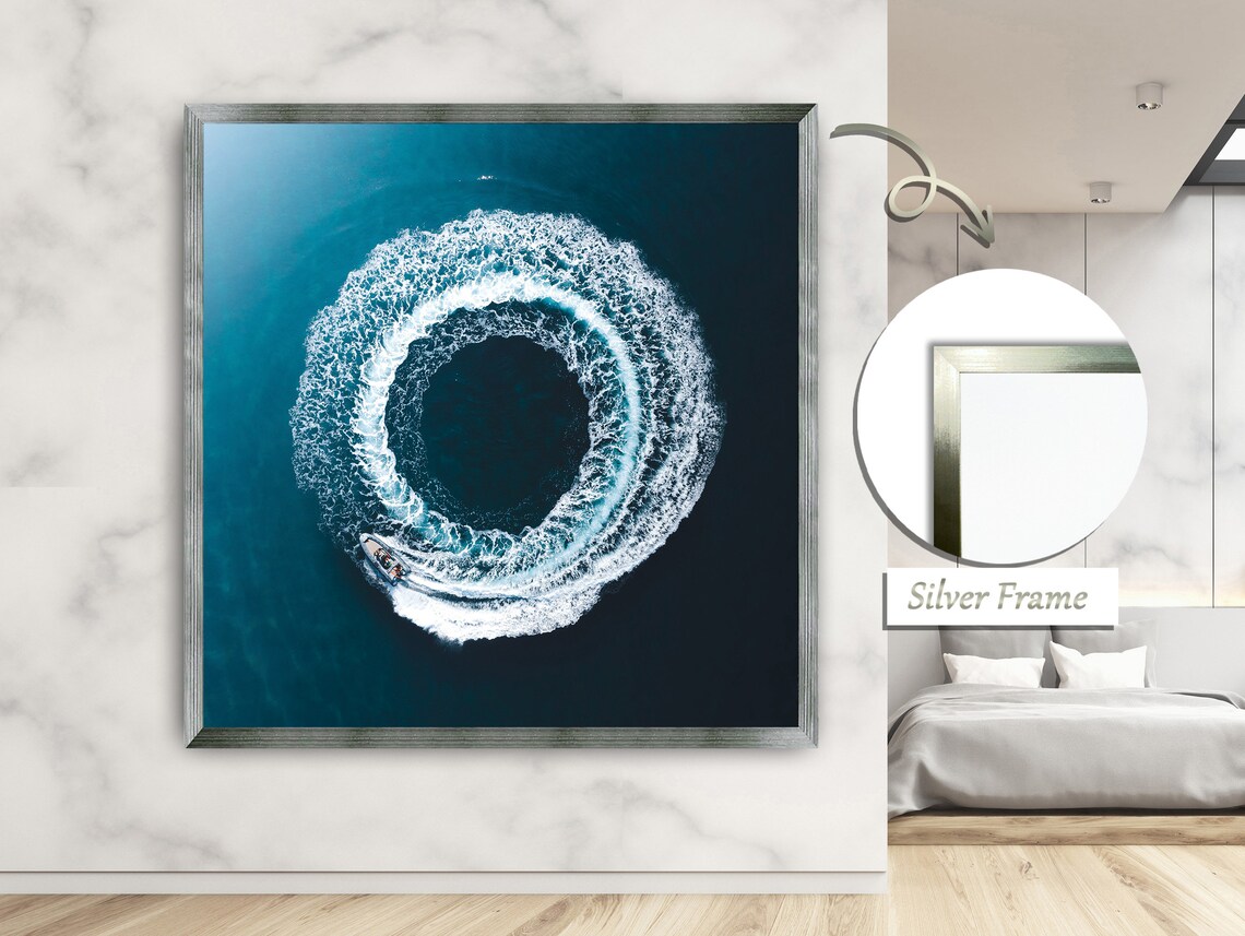 Jetski Creating Circles On The Sea, Adventure Art - Image 2