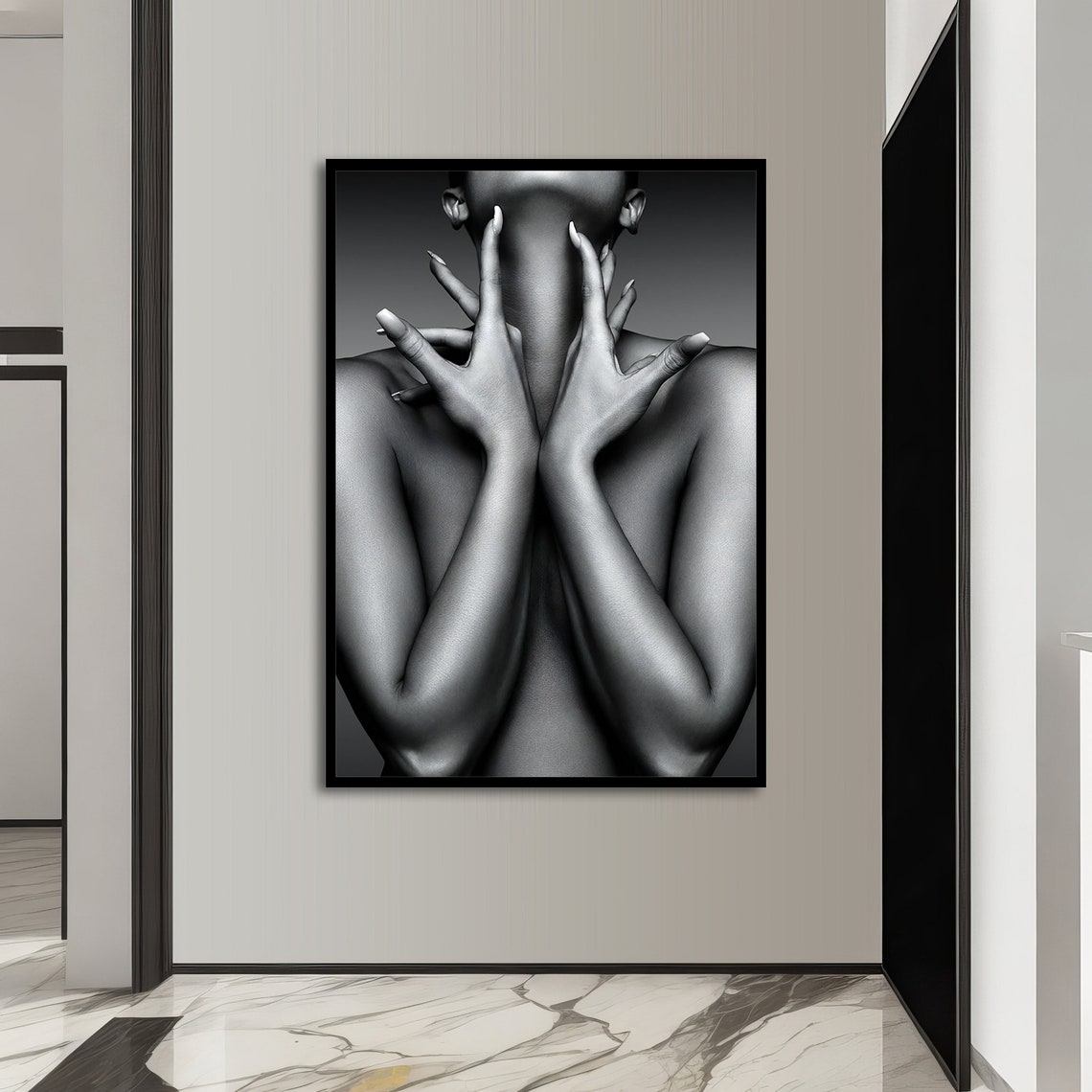 Elegant Nude With Hands, Intimate Gift - Image 4