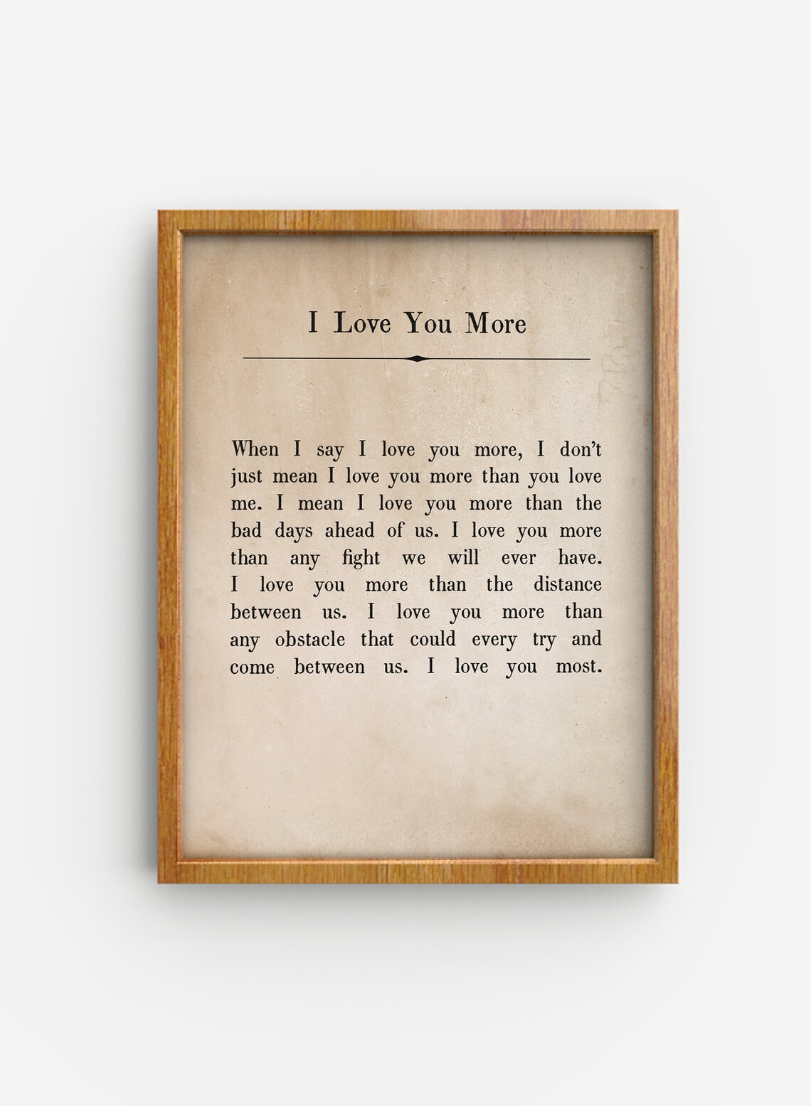 I Love You More Sign Master Bedroom Decor Over The Bed Sign Romantic Bedroom Sign I Love You Most Quote Bedroom Wall Art - Image 2