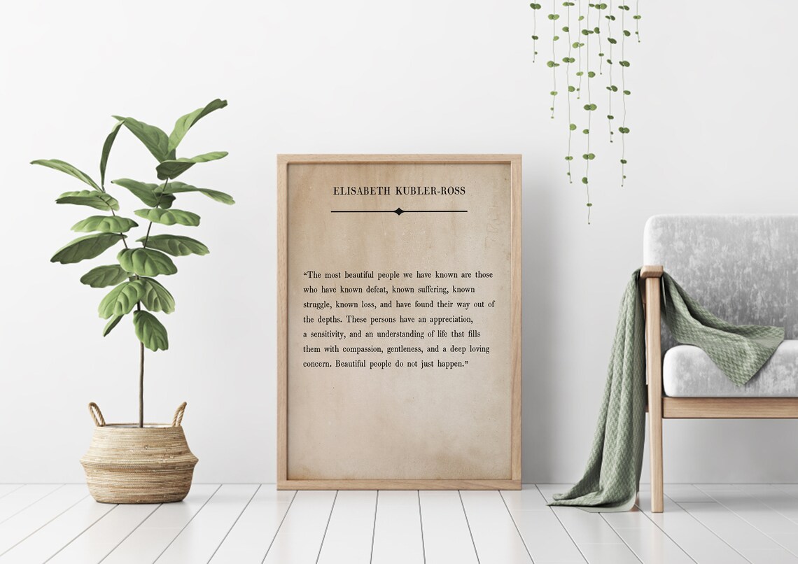Elisabeth Kubler Ross Quote Mental Health Poster - Image 2