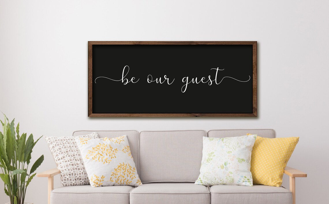 Be Our Guest Sign, Farmhouse Guest Room Art Print - Image 3