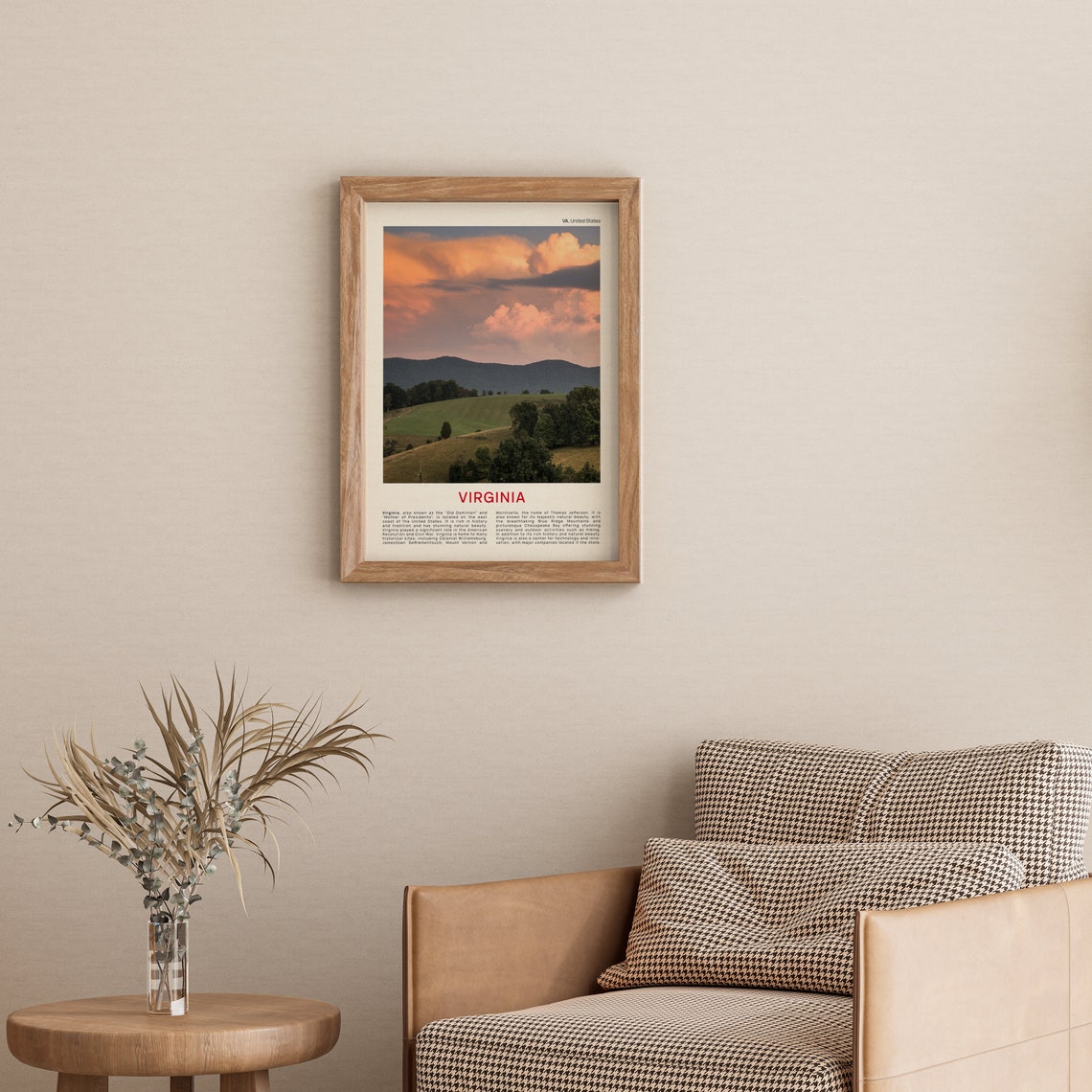 Virginia Print Film Photo Virginia Wall Art Virginia Poster Virginia Photo Virginia Poster Print Virginia Wall Decor Usa Poster Print - Image 3