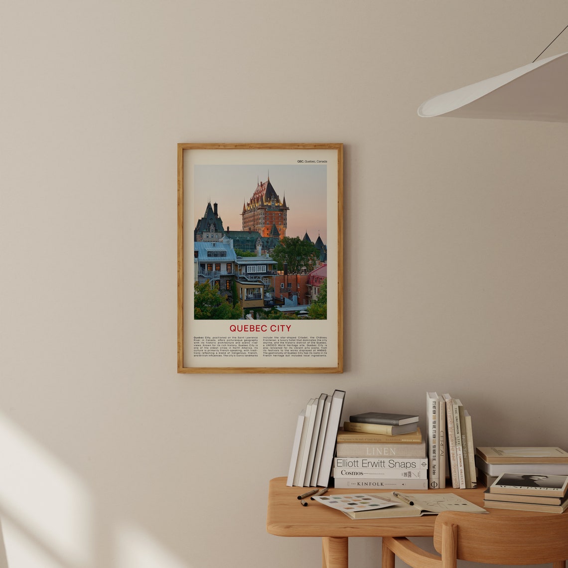 Quebec City Chateau Frontenac Dusk Old Town Film Photo Poster - Image 2