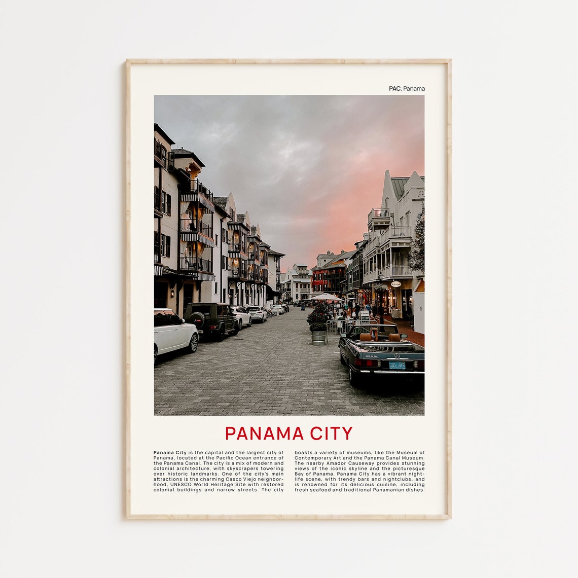 Panama City Print Film Photo Panama City Wall Art Panama City Poster Panama City Photo Panama City Poster Print Panama Wall Decor