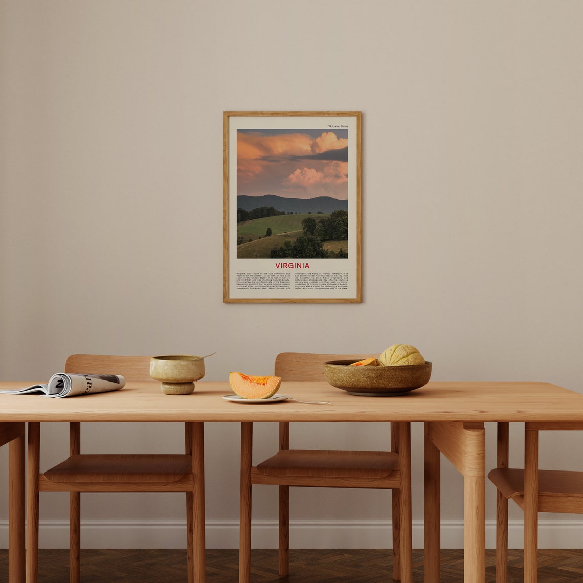 Virginia Print Film Photo Virginia Wall Art Virginia Poster Virginia Photo Virginia Poster Print Virginia Wall Decor Usa Poster Print - Image 4