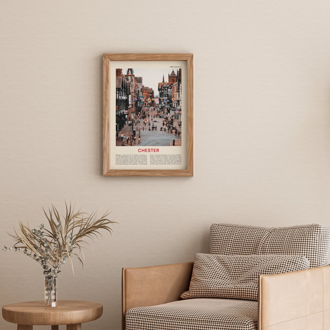 Chester England Historic Tudor Street Scene Cheshire UK Photo Poster - Image 3