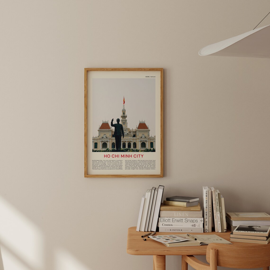 Ho Chi Minh City Colonial Hall Film Photo Vietnam Travel Poster - Image 2