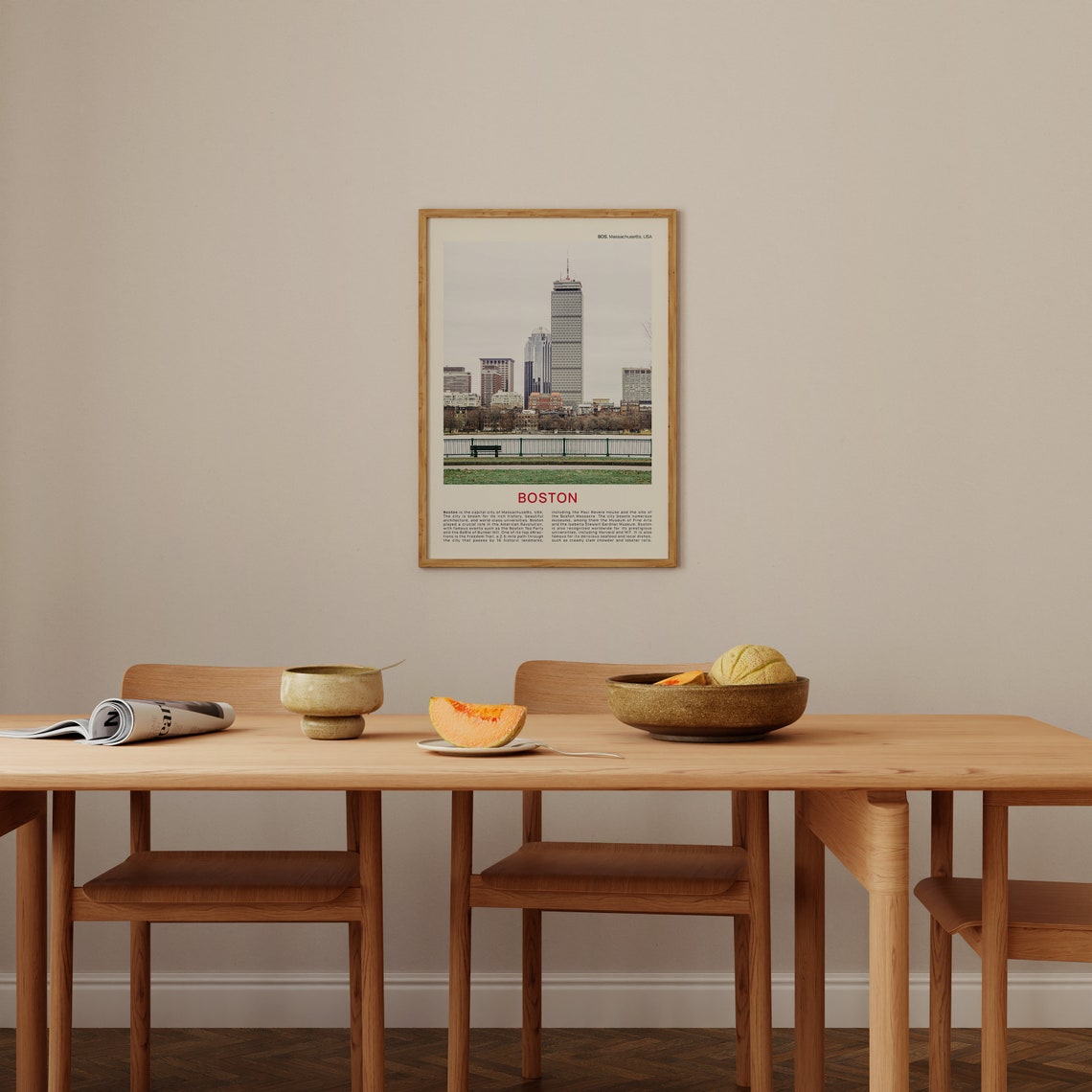 Boston Massachusetts Charles River Skyline Travel Film Photo Print - Image 3
