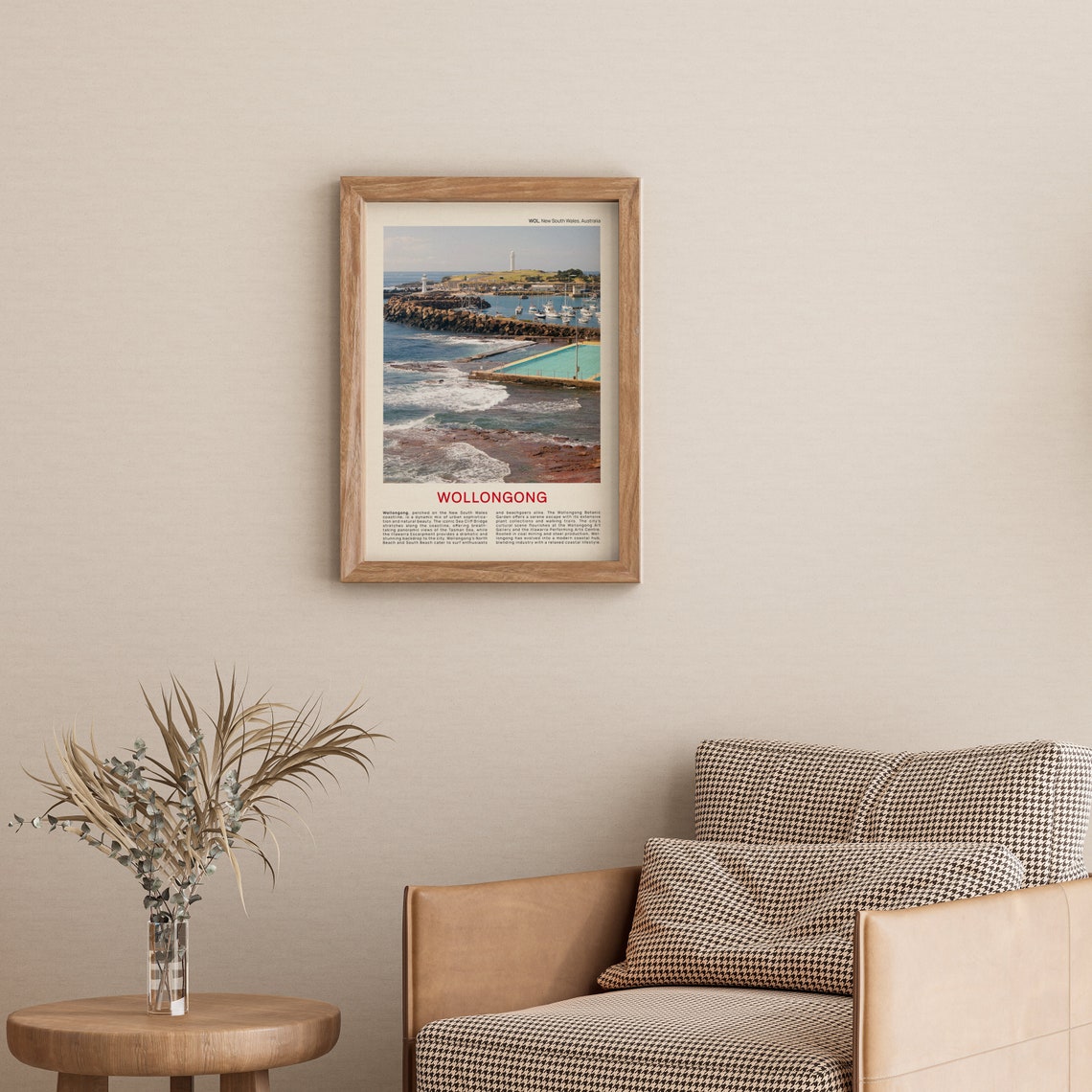 Wollongong Harbour With Lighthouse And Ocean Pool NSW Travel Poster - Image 3