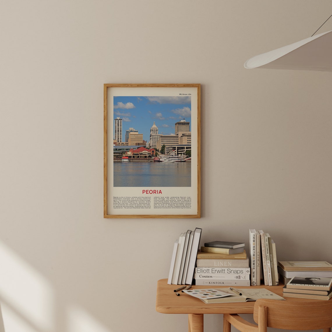 Peoria Print Film Photo Peoria Wall Art Peoria Poster Peoria Photo Peoria Poster Print Illinois Wall Decor Usa Poster Print Usa Art - Image 2