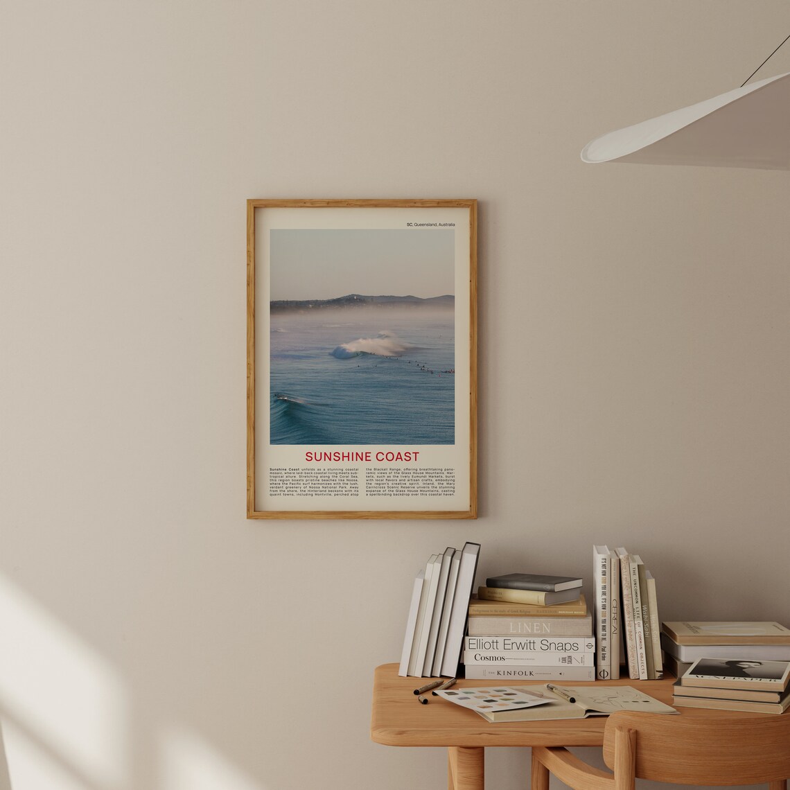 Sunshine Coast Queensland Surf Waves Aerial Film Photo Travel Poster - Image 2