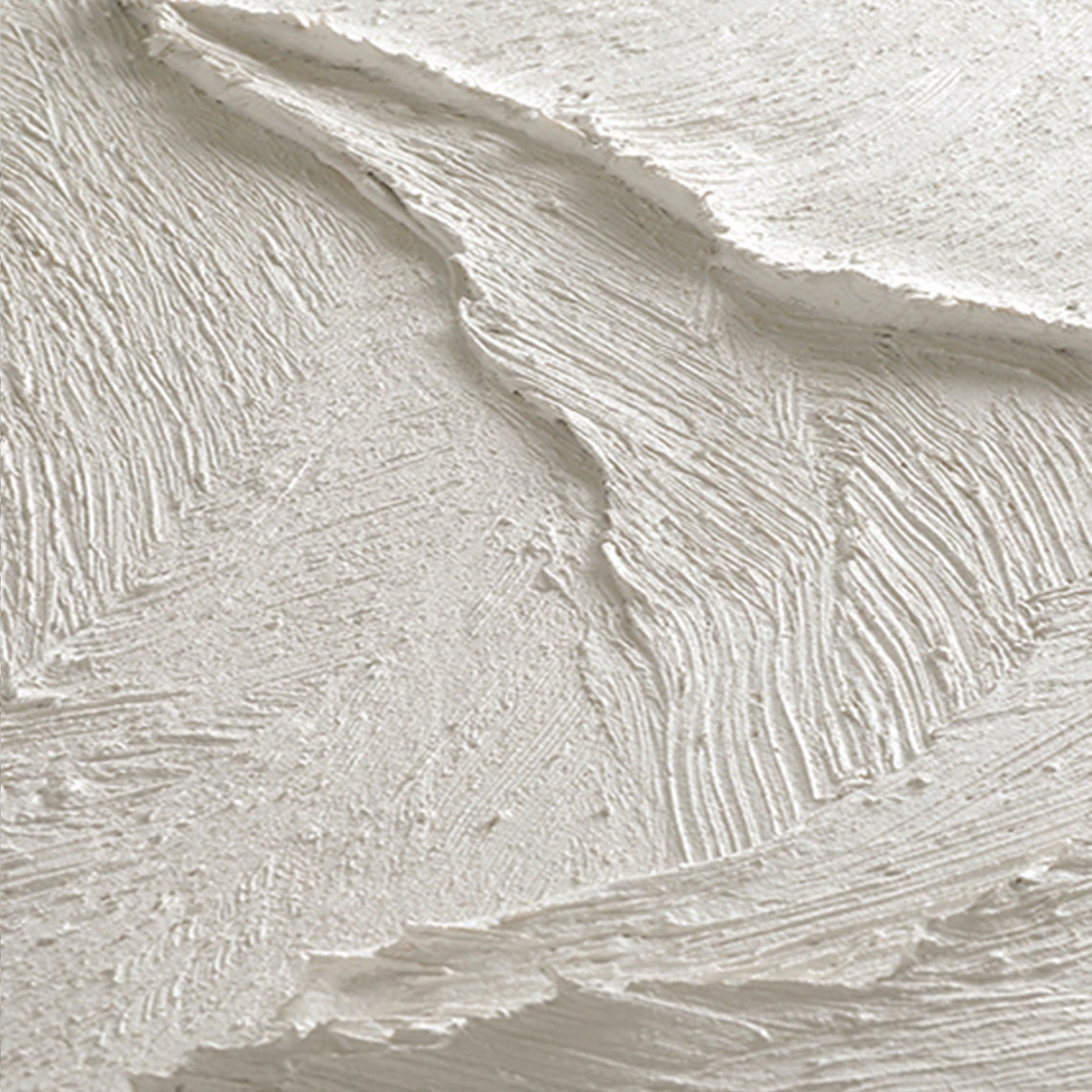 Minimalist White Mountain Peaks 3D Texture Calm Landscape Wall Art - Image 4