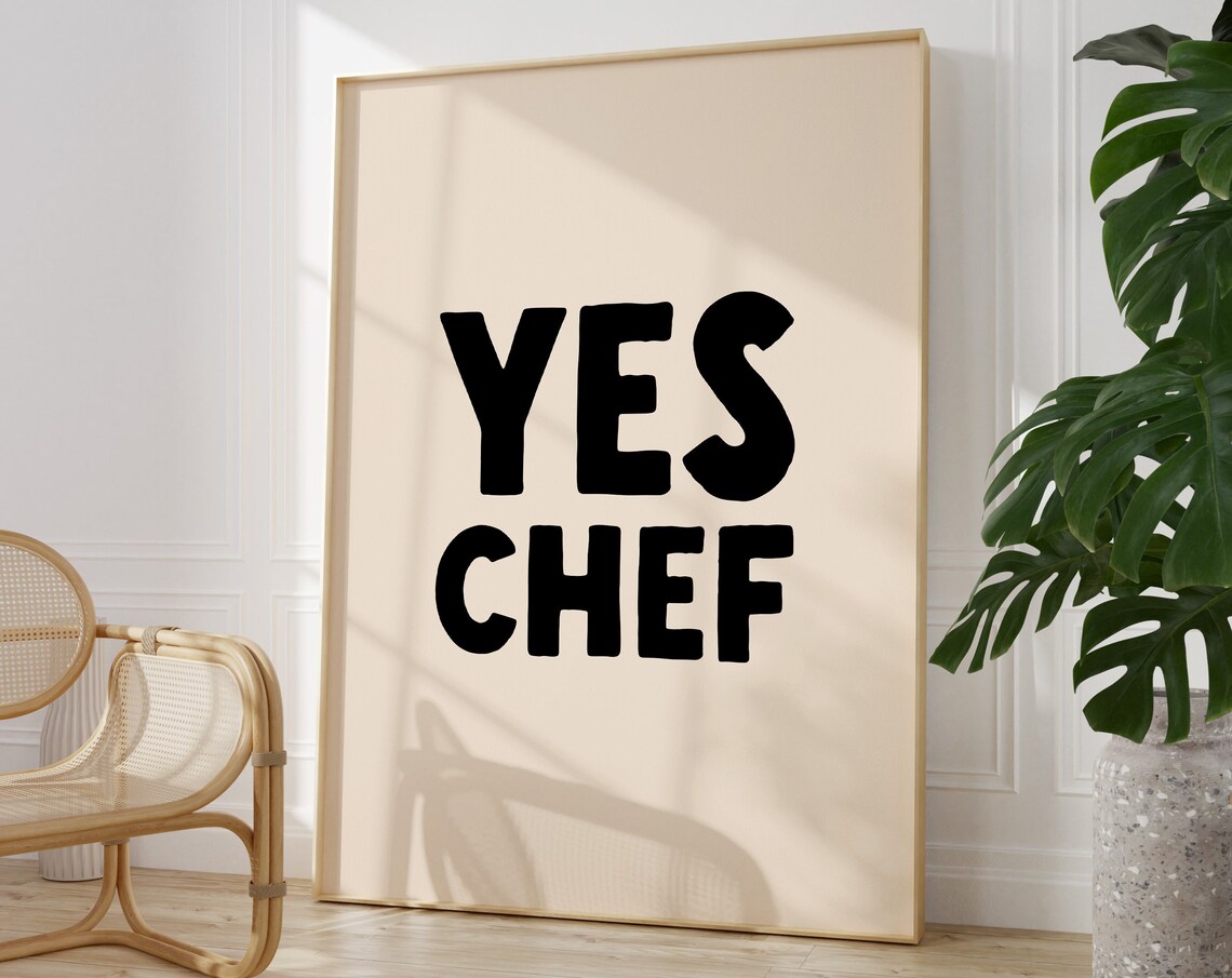 Yes Chef Kitchen Wall Art, The Bear TV Show