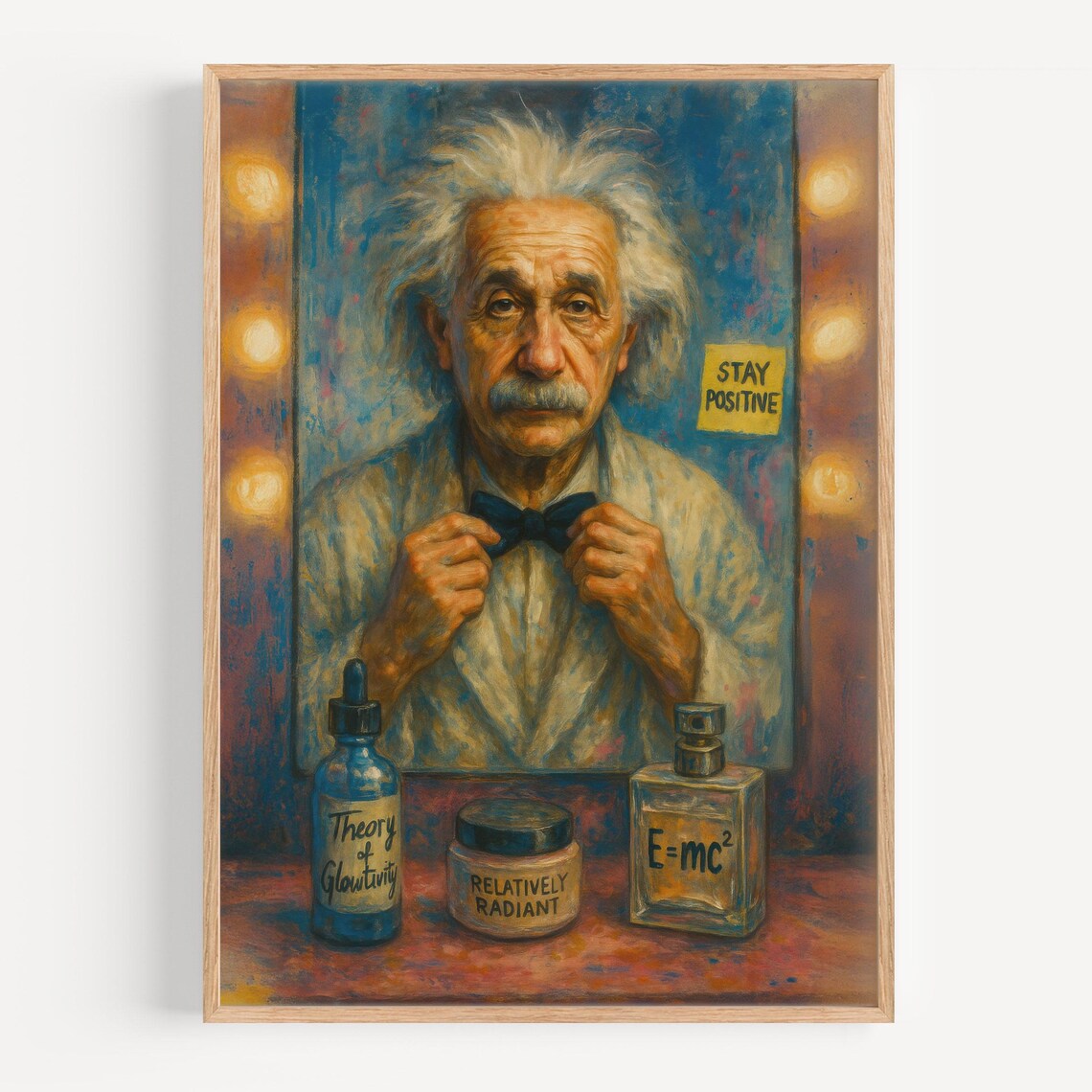 Funny Einstein Quote Art Print for Science Lovers