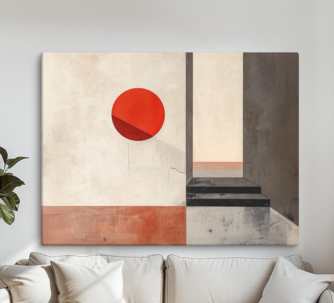 Modern Geometric Minimalist Abstract Wall Decor