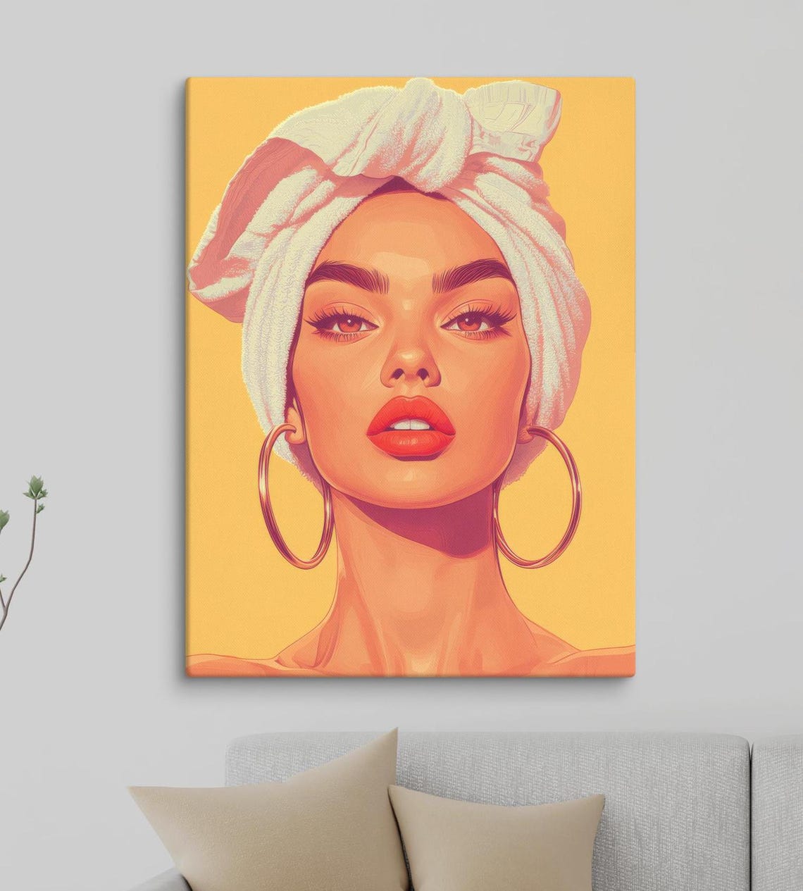 Modern Pop Art Woman Bold And Stylish Wall Decor Perfect For Beauty Salons Spas And Studios Ready To Hang