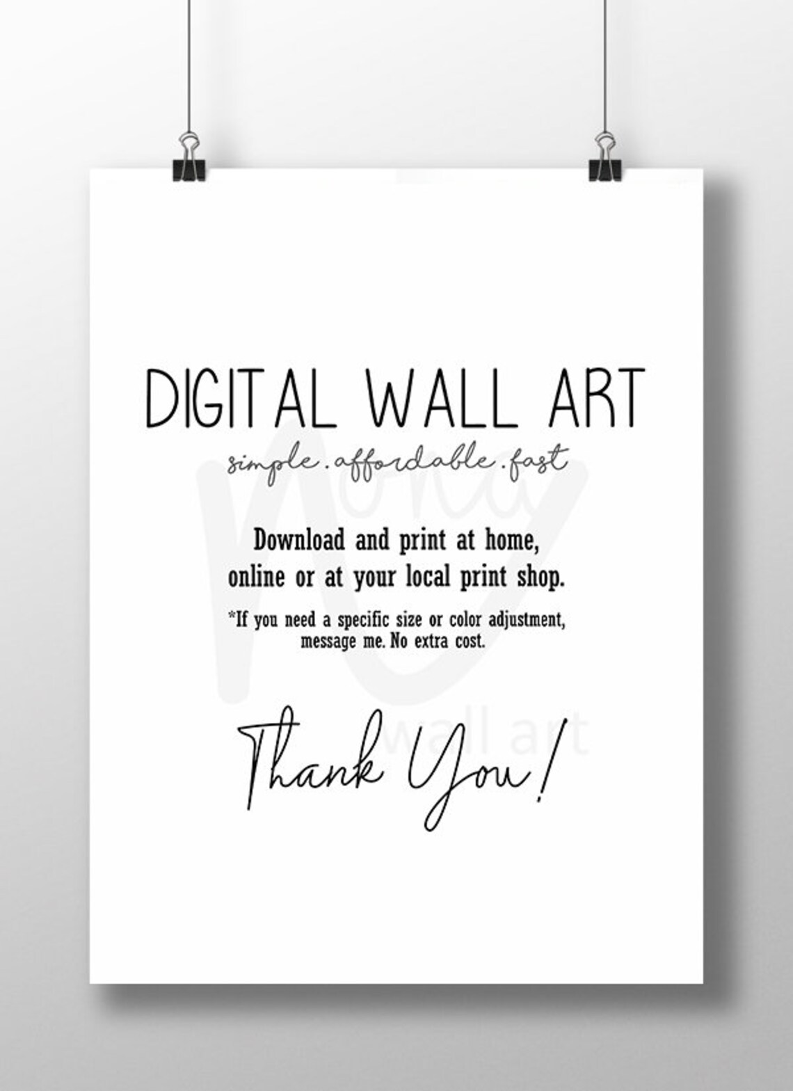 No Matter How Big These Hands Handprint Keepsake Art Print - Image 2
