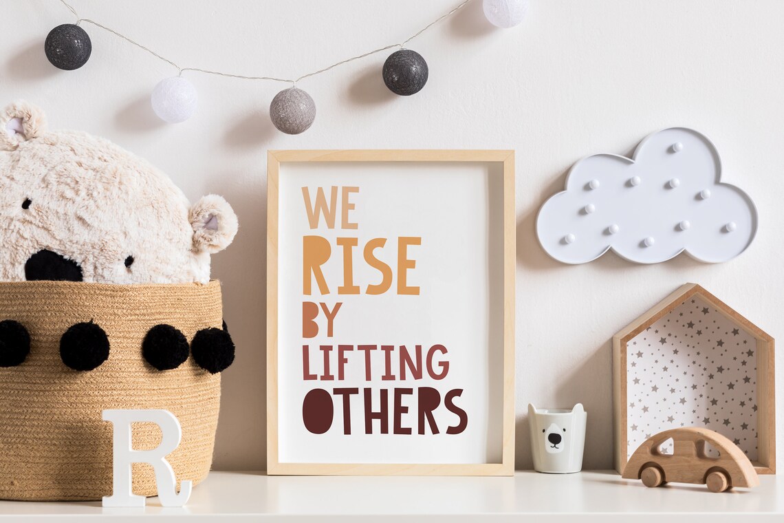 We Rise By Lifting Others, Motivational Quote - Image 3