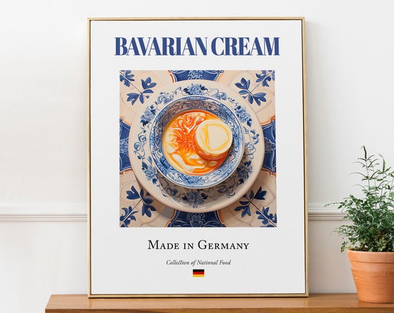 Bavarian Cream on Maiolica Tile Plate Art Print