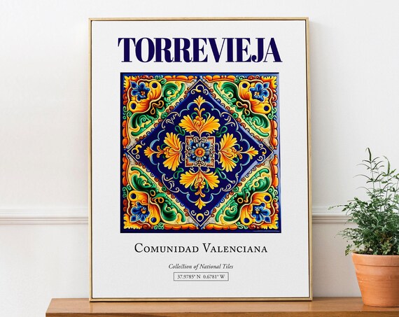 Torrevieja Comunidad Valenciana Spain Travel Poster