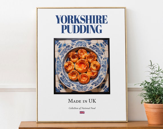 Yorkshire Pudding On Maiolica Tile Plate Art Print
