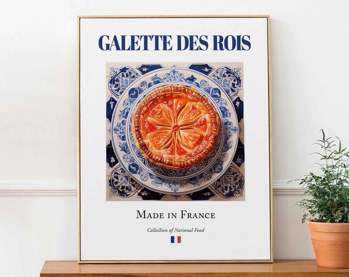 Galette Des Rois Maiolica Tile Plate Art Print