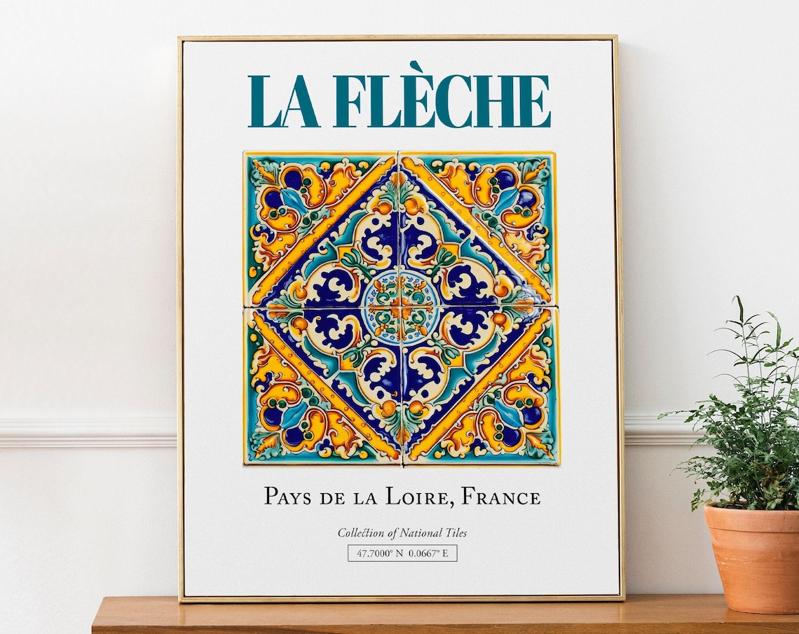 La Flèche, Pays De Loire France Travel Poster