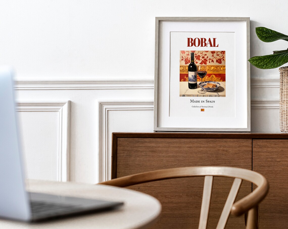 Bobal on Maiolica Tile, Valencian Beverage Poster - Image 4