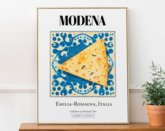 Modena Emilia-Romagna Italy Tile Pattern Art Print