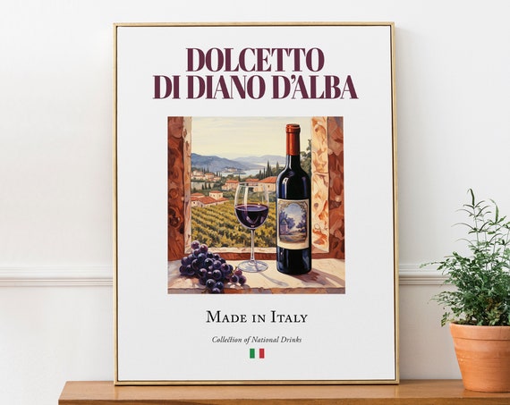 Dolcetto Di Diano D'Alba Maiolica Tile Art Print