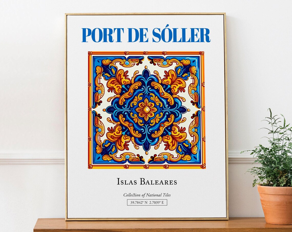 Port De Sller Islas Baleares Spain Travel Poster