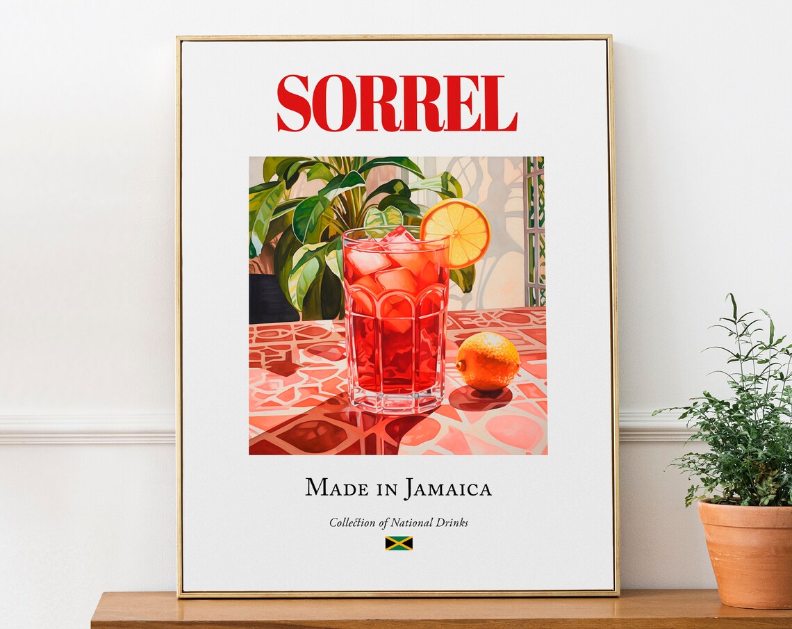 Sorrel Jamaican Beverage Kitchen and Bar Art Print