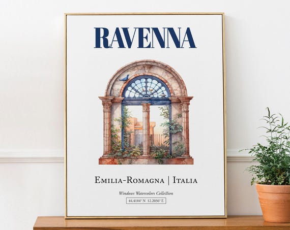 Ravenna Emilia-Romagna Italia Travel Poster