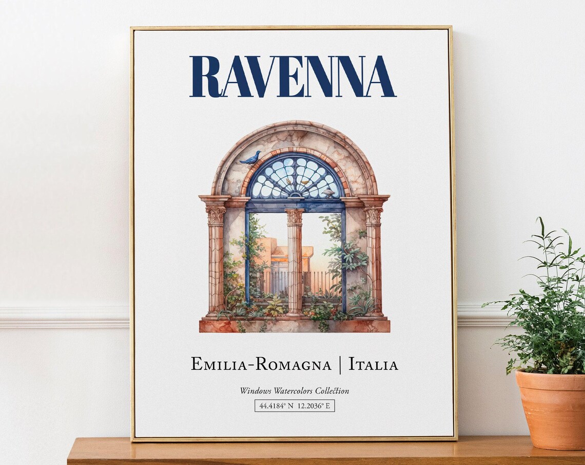 Ravenna Emilia-Romagna Italia Travel Poster