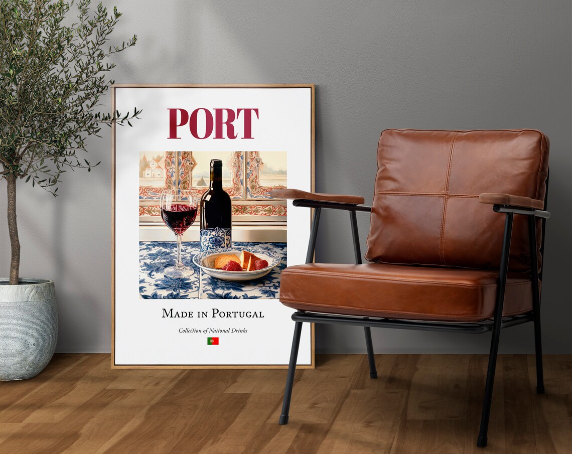 Port On Azulejo Tile, Portugal Poster Print - Image 4
