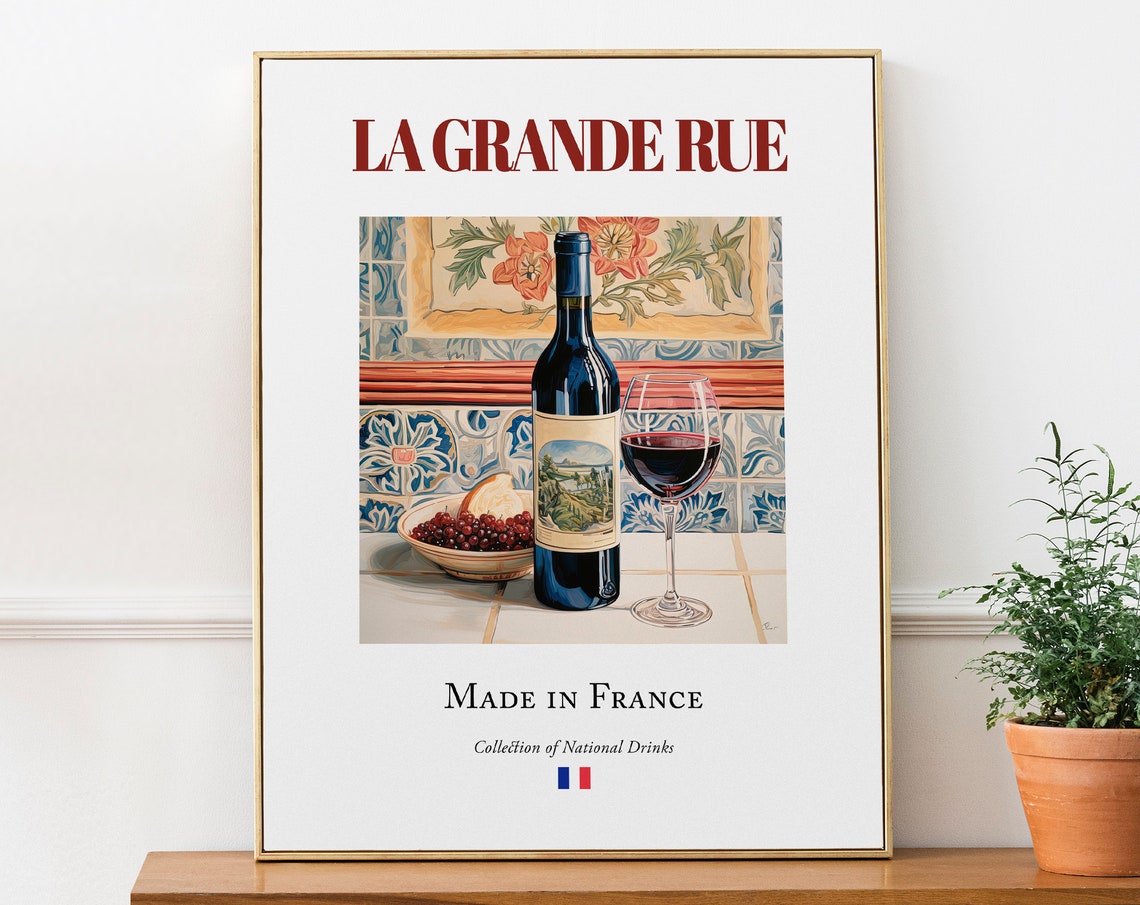 La Grande Rue on Maiolica Tile, Côte d'Or Poster
