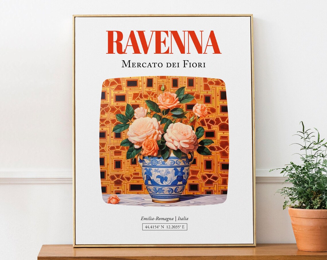 Ravenna Italia Mercato Dei Fiori Art Print