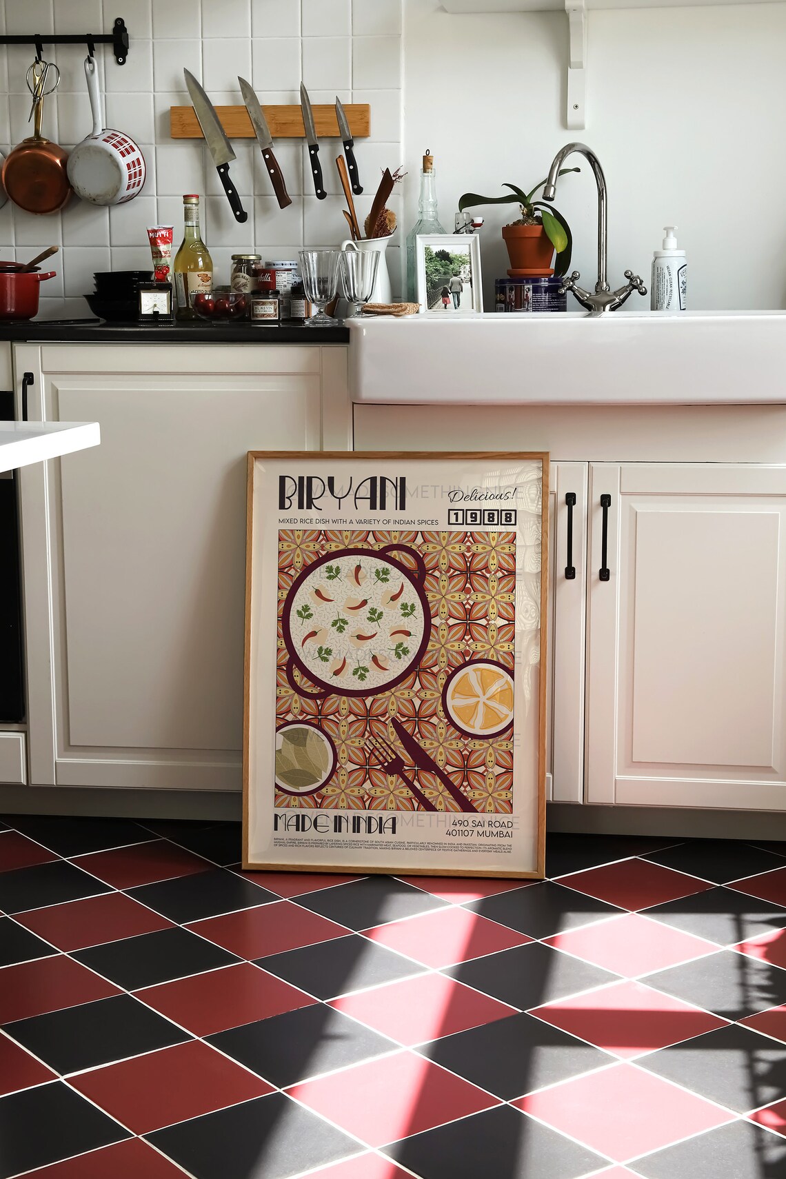 Biryani Poster, Retro Modern Kitchen Wall Print - Image 3