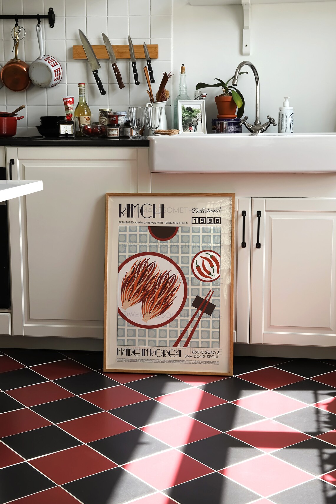 Kimchi Kitchen Art Print, Modern Japanese Food - Image 3