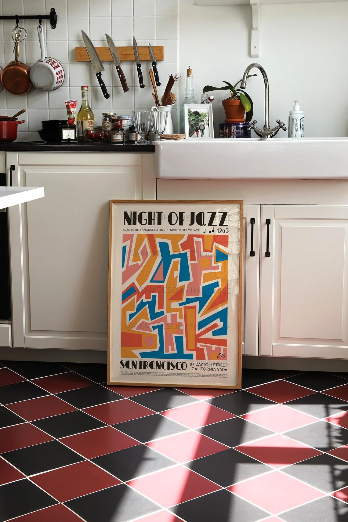 San Francisco Jazz Poster, Mid-Century Modern Art Print - Image 3