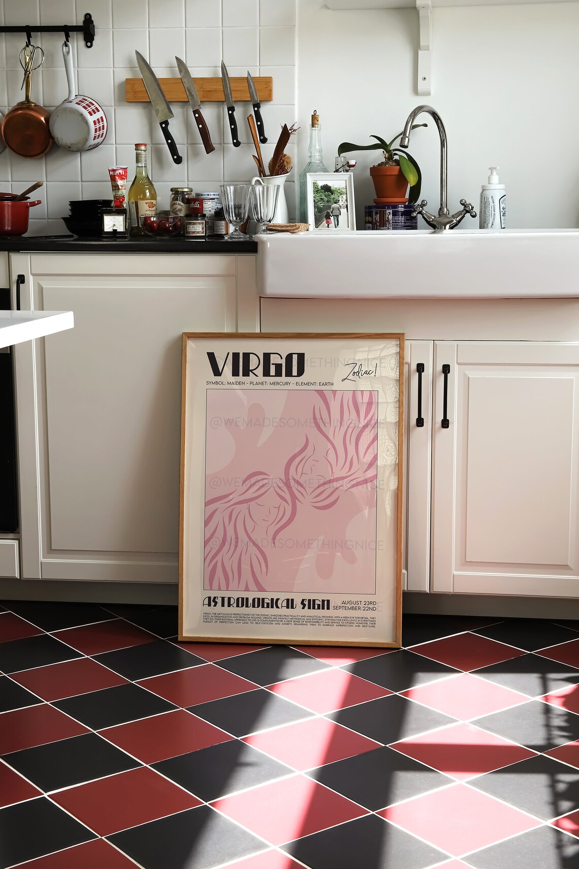 Virgo Horoscope Print, Zodiac Exhibition Poster - Image 2