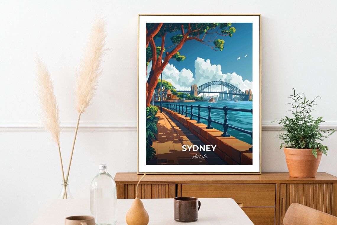 Sydney Harbour Bridge Scenic Promenade Harbour View Travel Poster - Image 2