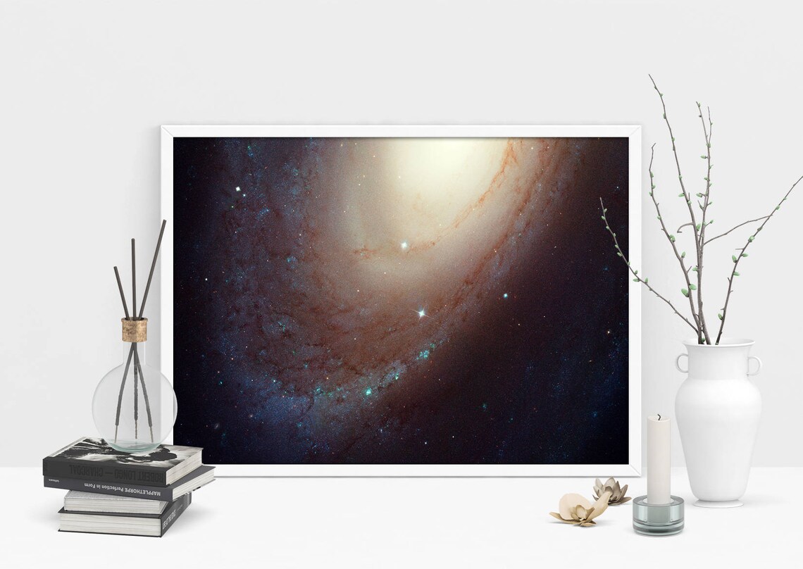 Spiral Galaxy Space Poster, Hubble Telescope Art - Image 3