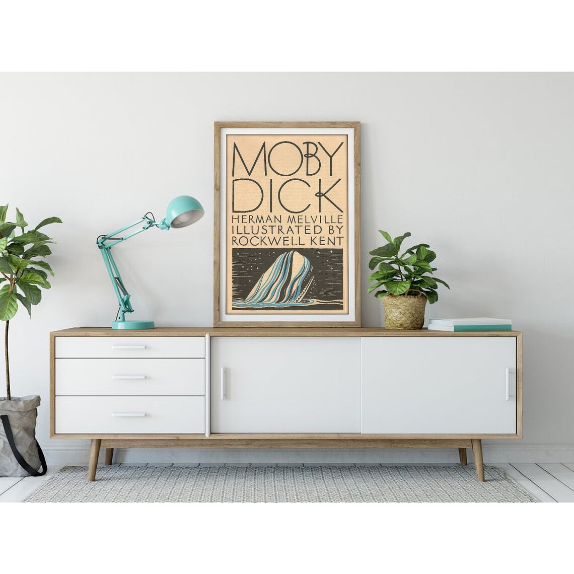 Moby Dick Bookish Nursery Art, Literary Poster Print - Image 3