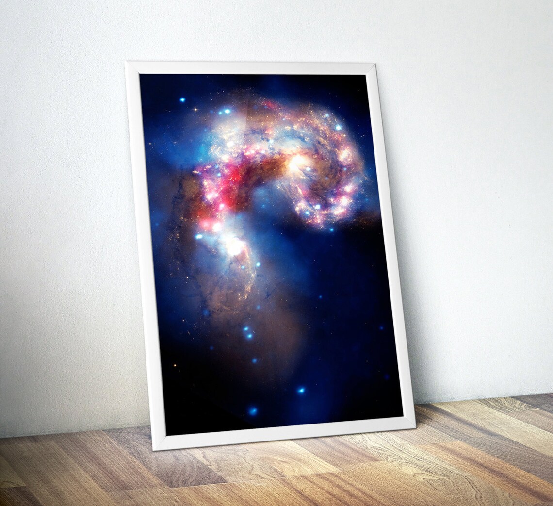 Outer Space Astronomy Poster, Hubble Galaxies - Image 4