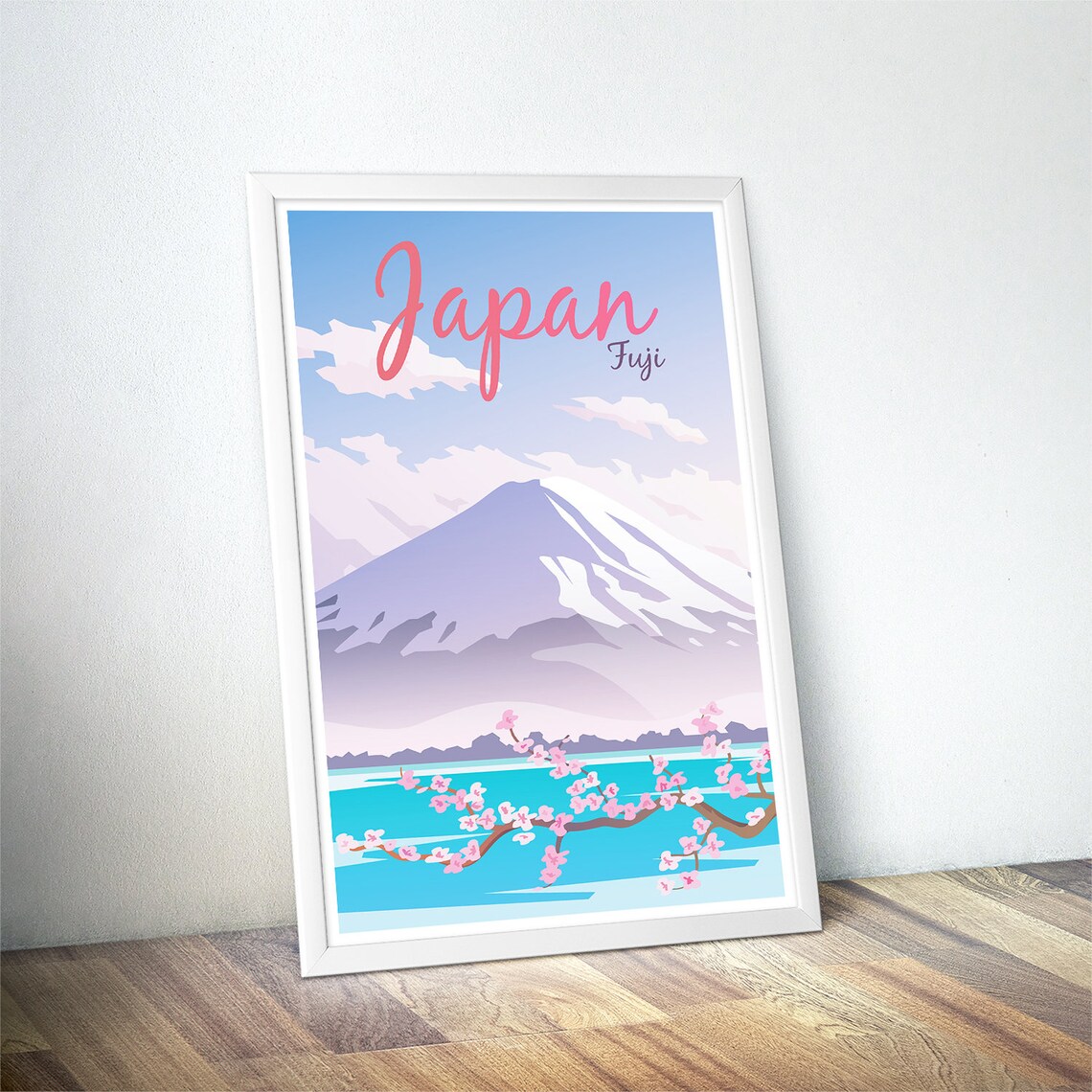 Japan Vintage Travel Poster, Minimalist Art Print - Image 4