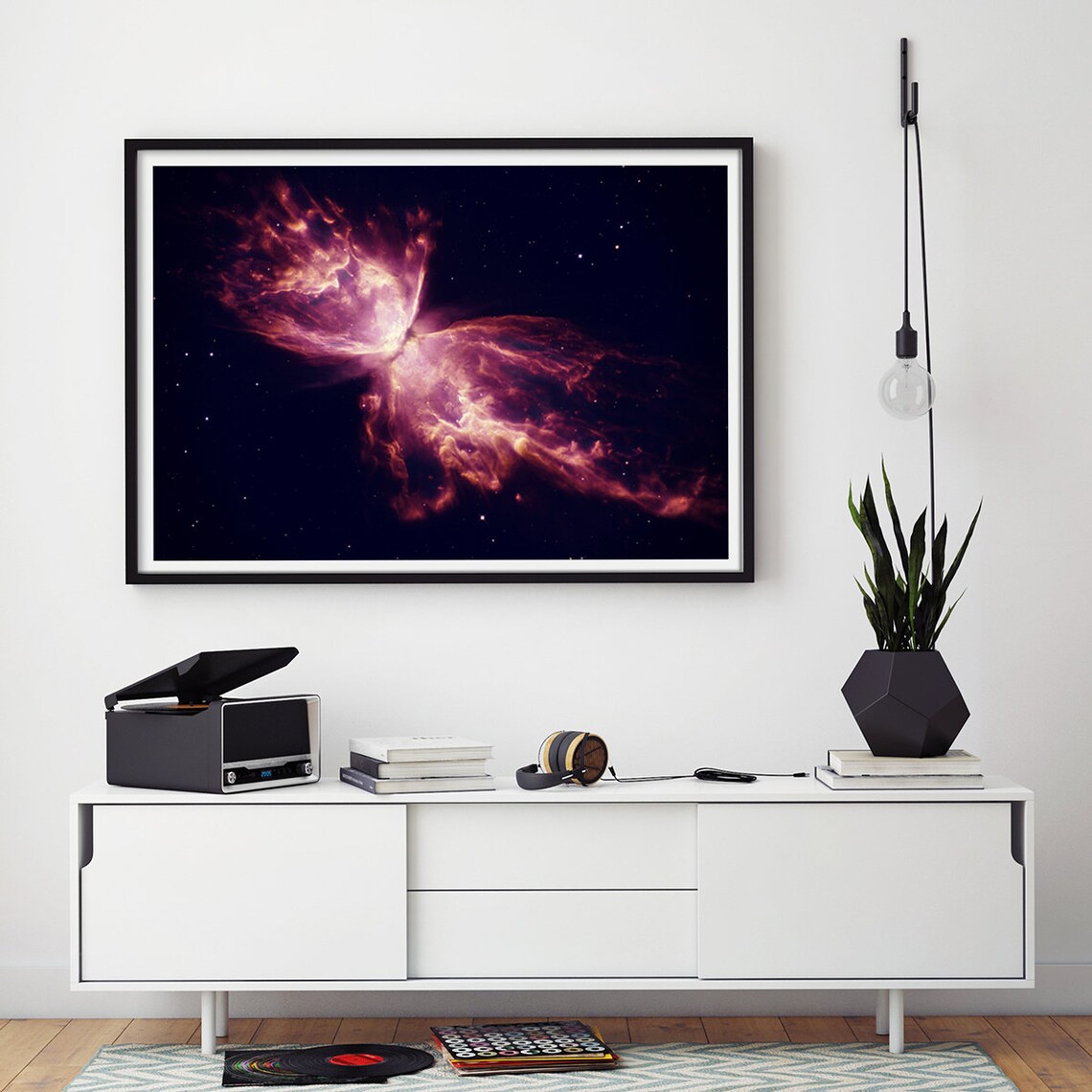 Hubble Stella Butterfly Space Poster, Galaxy Art - Image 3